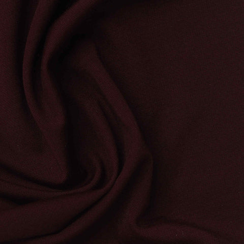Viscose Nylon Stretch Ponte Knit Fabric, 240 gsm, 150 cm — Red