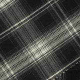 Black Plaid Woven, Poly-Viscose, 290 gsm, 150 cm, ref EF-265191 — photo 2