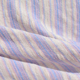 Cream Vertical-Stripe Knit, Spandex-Poly — photo 2