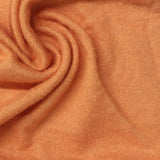 Brushed Viscose Polyester Stretch Chunky Knit Fabric, 170 gsm, 165 cm — Orange — photo 2