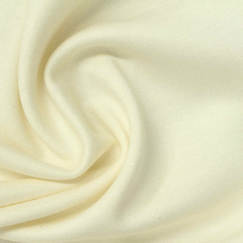 Polyester Viscose Stretch Scuba Knit Fabric, 240 gsm, 185 cm — Beige