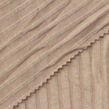 Brushed Polyester Viscose Stretch Rib Knit Fabric, 190 gsm, 160 cm — Beige — photo 2