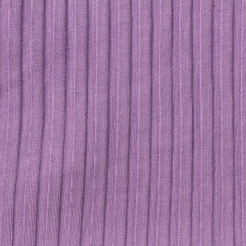 Viscose Stretch Rib Knit Fabric, 360 gsm, 120 cm — Purple