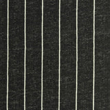 Black Vertical-Stripe French Terry, Cotton-Poly — photo 2