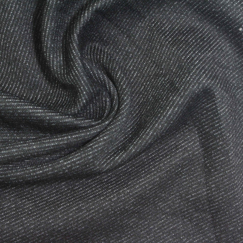 Dark Grey Marl Denim, Poly-Viscose, 290 gsm, 175 cm