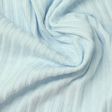 Brushed Polyester Stretch Rib Knit Fabric, 260 gsm, 155 cm — Blue — photo 2