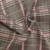 Pink Plaid Jacquard, Polyester — photo 2