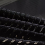 Black Horizontal-Stripe Jacquard, Cotton-Poly — photo 2