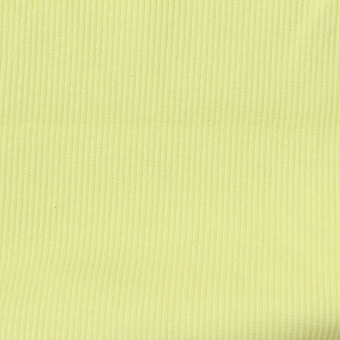 Cotton Stretch Rib Knit Fabric, 350 gsm, 115 cm — Yellow