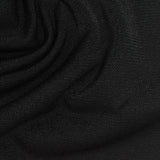 Acetate Polyester Stretch Scuba Knit Fabric, 240 gsm, 148 cm — Black — photo 2