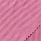 Cotton Polyester Stretch Rib Knit Fabric, 280 gsm, 110 cm — Pink — photo 2
