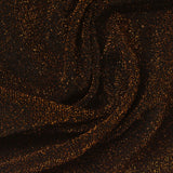Nylon Metallic Stretch Knit Fabric, 210 gsm, 160 cm — Brown — photo 2