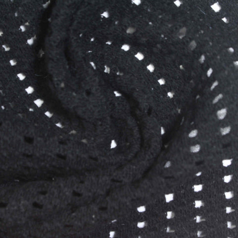 Black Dots Knit, Cotton, 290 gsm