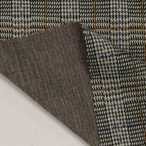Purple Houndstooth Jacquard, Polyester