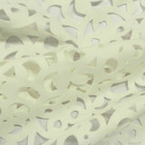 Light Yellow Openwork Scuba Knit, Polyester — photo 2