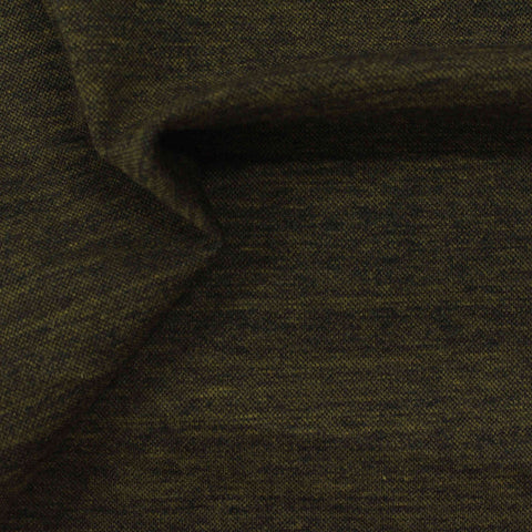 Dark Olive Marl Interlock Knit, Poly-Cotton, 322 gsm