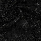Black Marl Interlock Knit, Polyester — photo 2