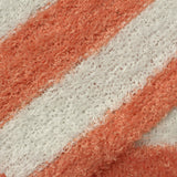 Orange Horizontal-Stripe Jersey Knit, Polyester — photo 2