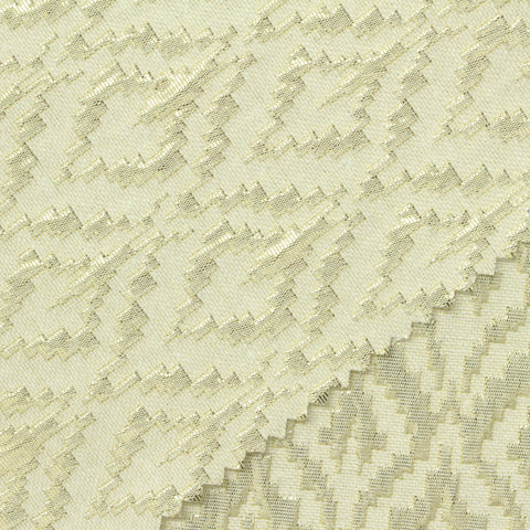 Light Gold Tone-on-Tone Jacquard, Viscose-Poly