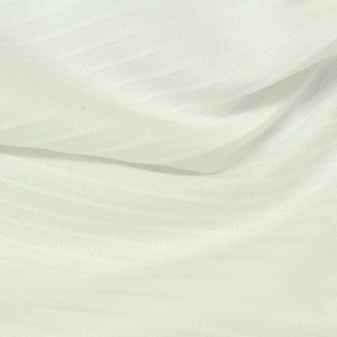 White Stripe Rib Knit, Polyester