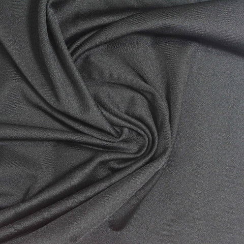 Polyester Stretch Milk Silk Knit Fabric, 165 gsm, 170 cm — Grey
