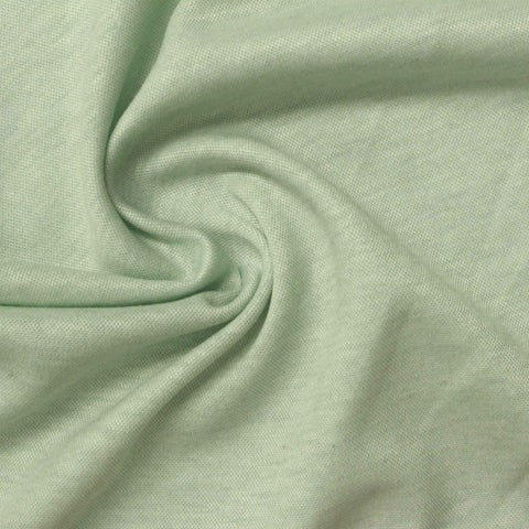 Polyester Viscose Blend Interlock Knit Fabric, 170 gsm, 160 cm — Green