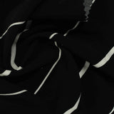 White Horizontal-Stripe Woven, Viscose — photo 2