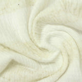 Cream Horizontal-Stripe Crepe, Polyester — photo 2
