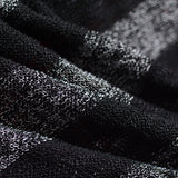 Black Horizontal-Stripe Chunky Knit, Poly-Acrylic — photo 2