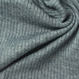 Viscose Polyester Blend Rib Knit Fabric, 230 gsm, 165 cm — Blue — photo 2