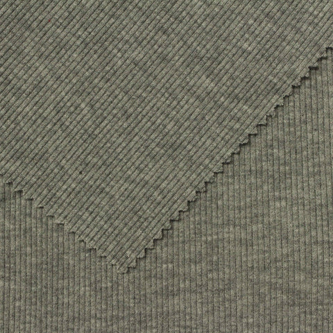 Grey Marl Knit, Poly-Cotton, 340 gsm