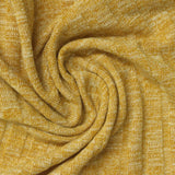 Yellow Marl Rib Knit, Viscose-Poly — photo 2
