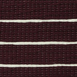 Burgundy Horizontal-Stripe Interlock Knit, Viscose — photo 2