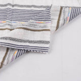 White Vertical-Stripe Knit, Polyester — photo 2