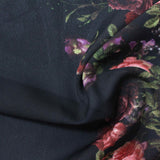 Red Floral Woven, Polyester — photo 2