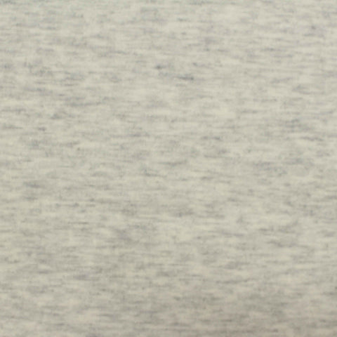 Light Grey Heather Jersey Knit, Cotton-Poly, 130 gsm