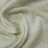Cream Horizontal-Stripe Jersey Knit, Viscose-Poly — photo 2