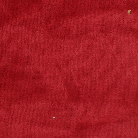 Cotton Polyester Velvet Fabric, 240 gsm, 170 cm — Red