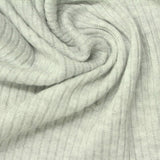 Light Grey Marl Rib Knit, Poly-Viscose — photo 2