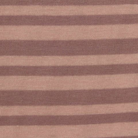Pink Horizontal-Stripe Jersey Knit, Cotton, 120 gsm