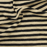 Black Horizontal-Stripe Knit, Cotton-Poly — photo 2