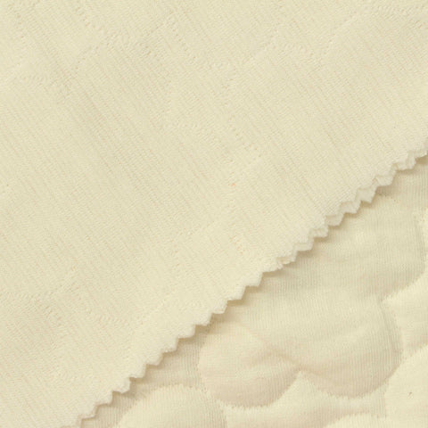 Cream Cloud Jacquard, Poly-Cotton
