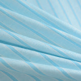 Light Blue Vertical-Stripe Knit, Polyester — photo 2