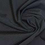 100% Nylon Waffle Knit Fabric, 180 gsm, 155 cm — Black — photo 2