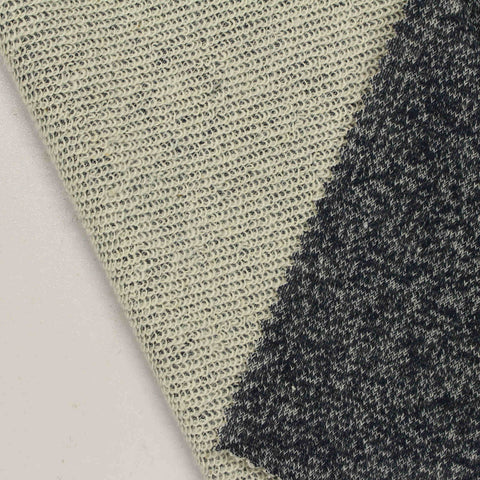 Dark Blue Marl French Terry, Cotton-Poly, 250 gsm, 160 cm