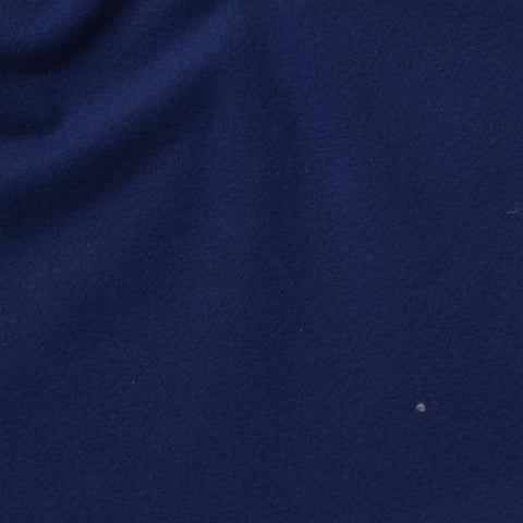 Brushed Polyester Stretch Sateen Fabric, 250 gsm, 155 cm — Navy