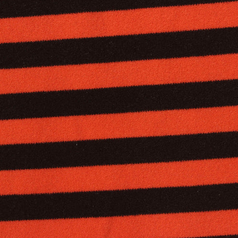 Orange Stripes Velvet, Polyester
