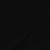 Rib Knit Fabric, 260 gsm, 120 cm — Black — photo 2