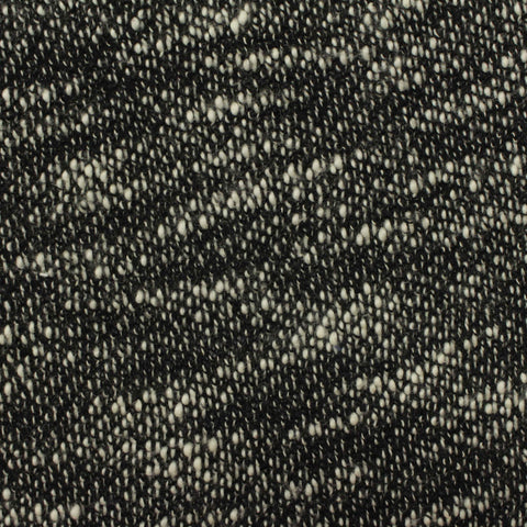 Black Marl Chunky Knit, Poly-Cotton, 208 gsm