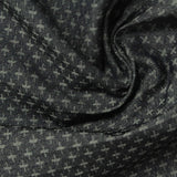 Jacquard Viscose Nylon Stretch Bengaline Fabric, 257 gsm, 150 cm — Navy — photo 2